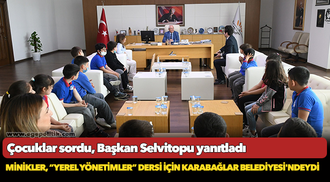 Çocuklar sordu, Başkan Selvitopu yanıtladı