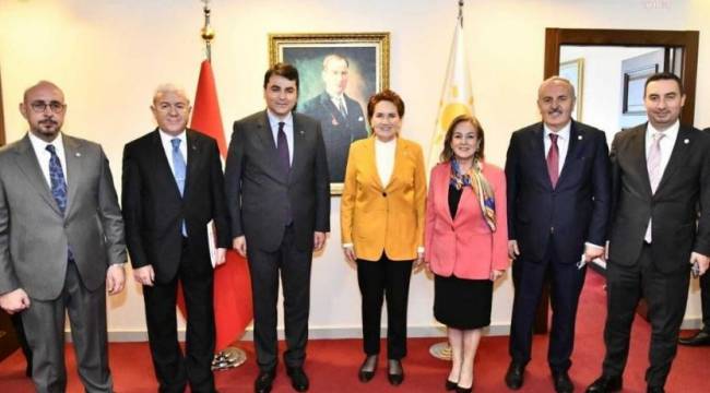 Demokrat Parti Genel Başkanı Gültekin Uysal'dan Akşener'e ziyaret
