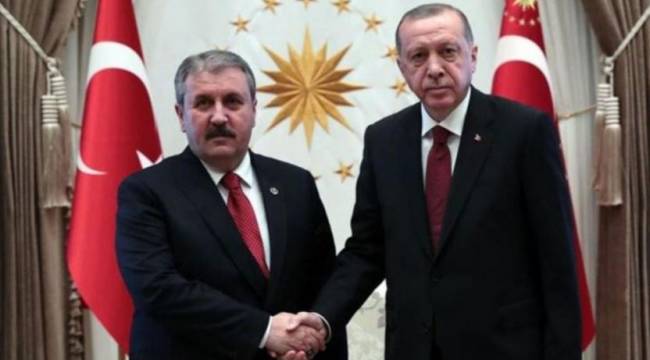 Erdoğan, BBP Genel Başkanı Mustafa Destici'yi ziyaret etti