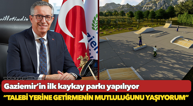 Gaziemir’in ilk kaykay parkı yapılıyor