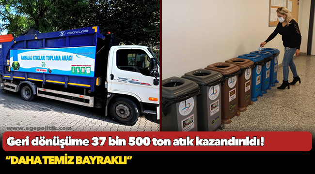 Geri dönüşüme 37 bin 500 ton atık kazandırıldı!