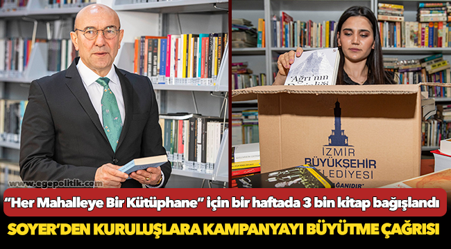 “Her Mahalleye Bir Kütüphane” için bir haftada 3 bin kitap bağışlandı