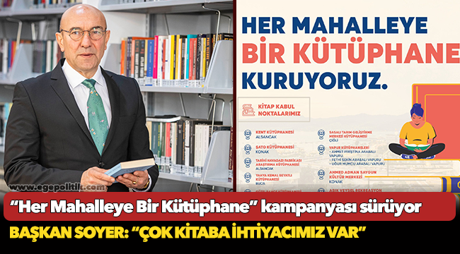 “Her Mahalleye Bir Kütüphane” kampanyası sürüyor