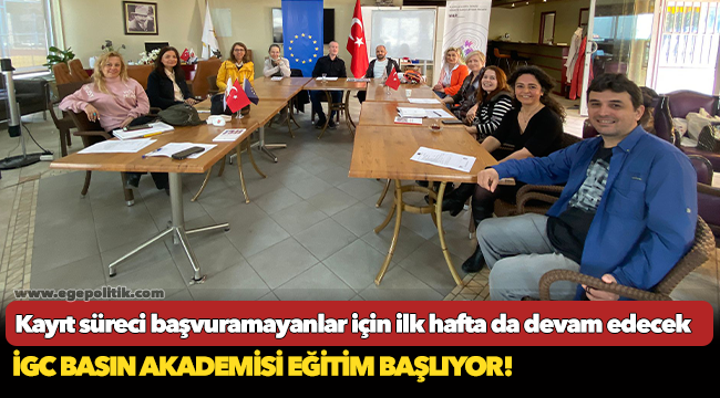 İGC BASIN AKADEMİSİ EĞİTİM BAŞLIYOR!