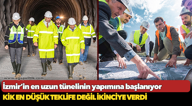 İzmir’in en uzun tünelinin yapımına başlanıyor