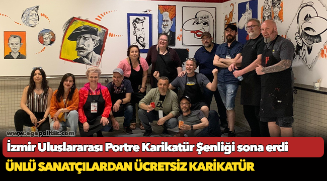 İzmir Uluslararası Portre Karikatür Şenliği sona erdi