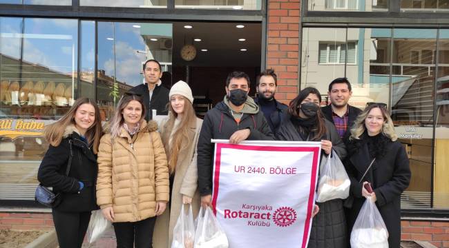Karşıyaka Rotaract Kulübü&#039;nden &quot;Askıda Karakılçık Ekmek&quot; projesi