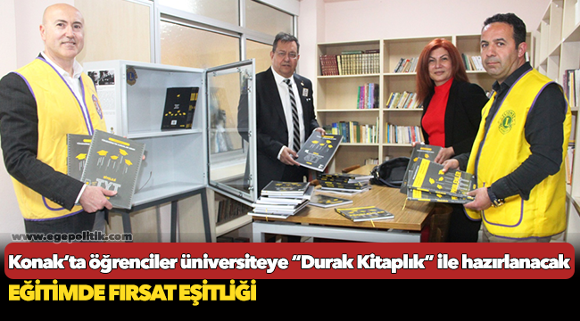 Konak’ta öğrenciler üniversiteye  “Durak Kitaplık” ile hazırlanacak