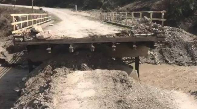 Sel felaketi sonrası yapılan köprüler yıkıldı: Köylere ulaşım sağlanamıyor