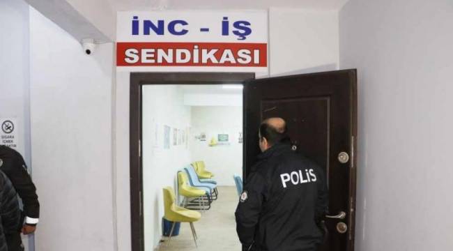 Sendika binasına kumar baskını