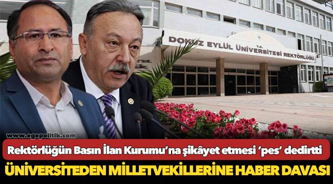 Üniversiteden milletvekillerine haber davası