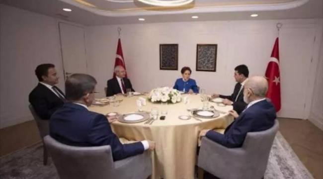 'Altılı masa' dördüncü kez toplandı, sabaha karşı bitti: Açıklama yapıldı