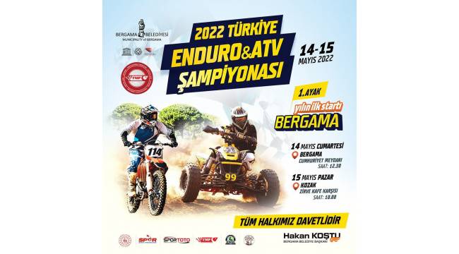 Bergama, Türkiye Enduro ve ATV Şampiyonası için gün saymaya başladı