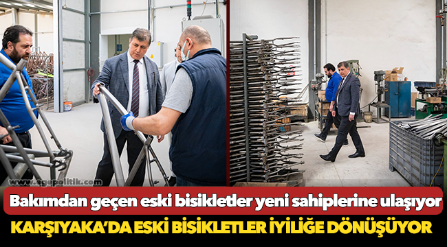 Karşıyaka’da Eski Bisikletler İyiliğe Dönüşüyor
