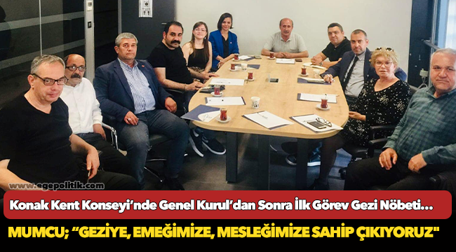 Konak Kent Konseyi’nde Genel Kurul’dan Sonra İlk Görev Gezi Nöbeti…