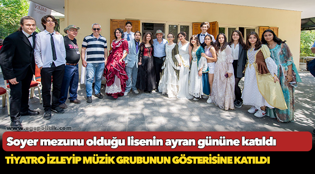 Soyer mezunu olduğu lisenin ayran gününe katıldı