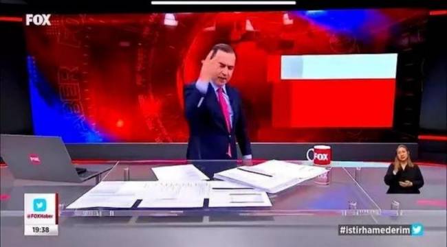 Sunduğu haber Fox TV Ana Haber sunucusunu çileden çıkardı