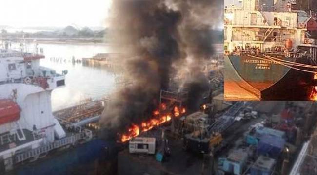 Tuzla Tersanesi'nde gemide patlama: 4 işçi yaralandı