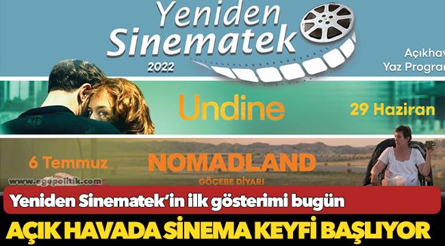 Açık havada sinema keyfi başlıyor