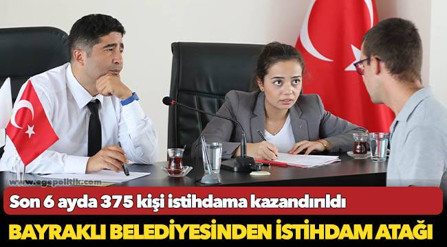 Bayraklı Belediyesinden istihdam atağı
