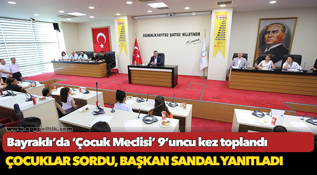 Bayraklı’da ‘Çocuk Meclisi’ 9’uncu kez toplandı