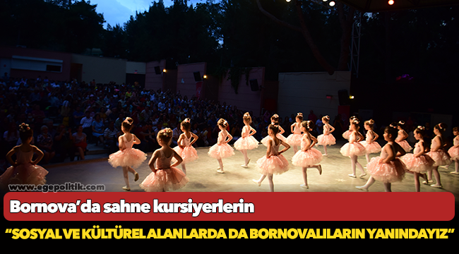 Bornova’da sahne kursiyerlerin