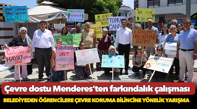Çevre dostu Menderes’ten farkındalık çalışması