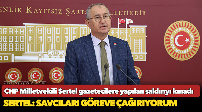 CHP Milletvekili Sertel gazetecilere yapılan saldırıyı kınadı