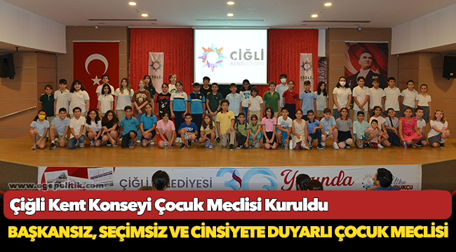 Çiğli Kent Konseyi Çocuk Meclisi Kuruldu