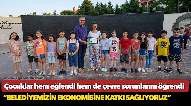 Çocuklar hem eğlendi hem de çevre sorunlarını öğrendi