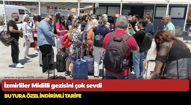 İzmirliler Midilli gezisini çok sevdi