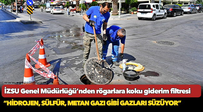 İZSU Genel Müdürlüğü’nden rögarlara koku giderim filtresi