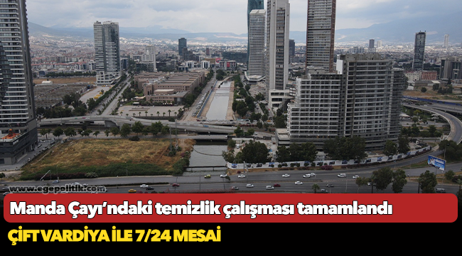 Manda Çayı’ndaki temizlik çalışması tamamlandı