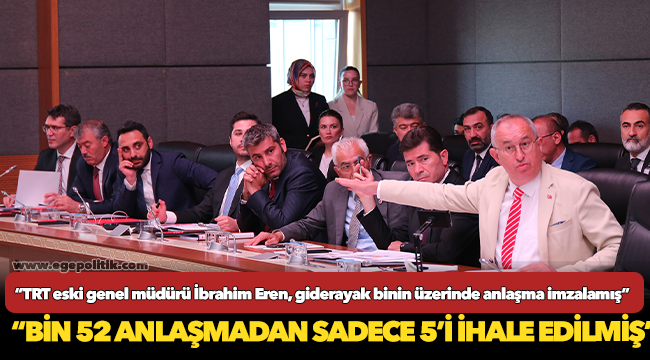 TRT eski genel müdürü İbrahim Eren, giderayak binin üzerinde anlaşma imzalamış