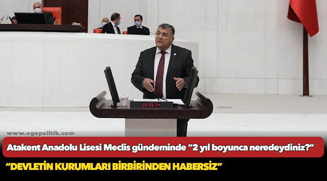 Atakent Anadolu Lisesi Meclis gündeminde “2 yıl boyunca neredeydiniz?”