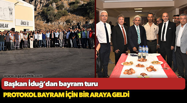 Başkan İduğ’dan bayram turu