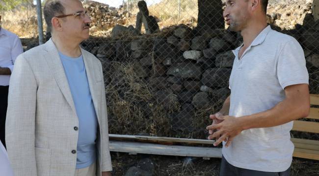 Başkan Sürekli’den yangın bölgelerine geçmiş olsun ziyareti