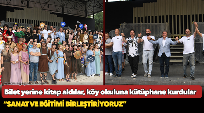 Bilet yerine kitap aldılar, köy okuluna kütüphane kurdular
