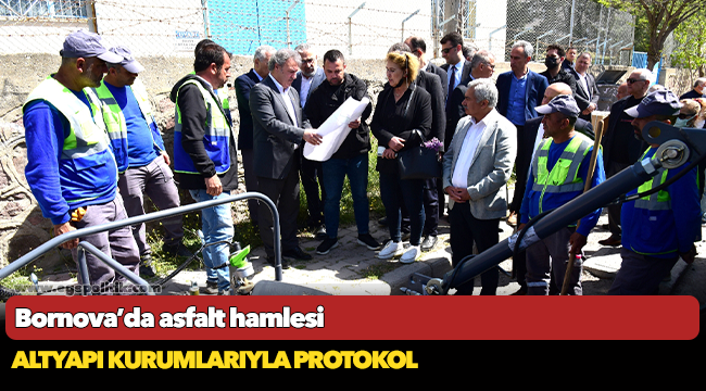 Bornova’da asfalt hamlesi