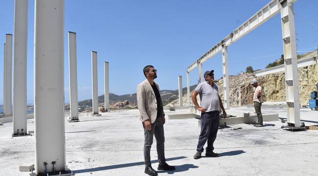 FOÇA NİHAT DİRİM KENT BELLEĞİ MERKEZİ YAPIMI DEVAM EDİYOR