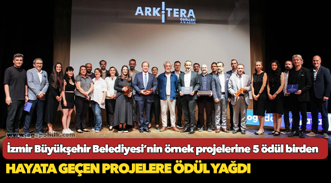 İzmir Büyükşehir Belediyesi’nin örnek projelerine 5 ödül birden