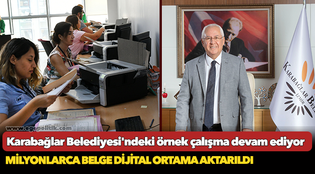 Karabağlar Belediyesi'ndeki örnek çalışma devam ediyor