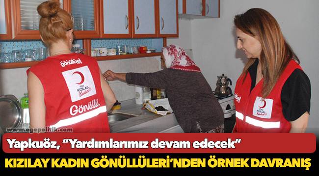 Kızılay Kadın Gönüllüleri’nden örnek davranış