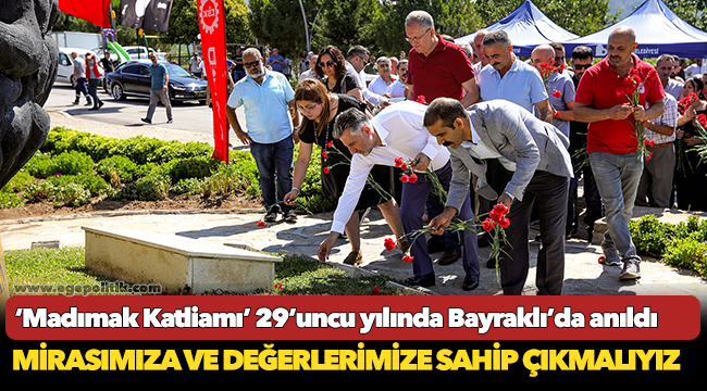 ‘Madımak Katliamı’ 29’uncu yılında Bayraklı’da anıldı