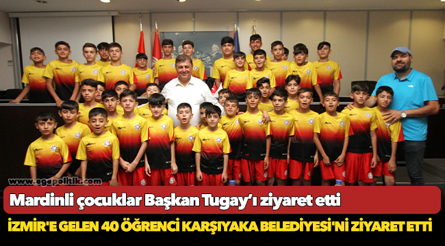 Mardinli çocuklar Başkan Tugay’ı ziyaret etti