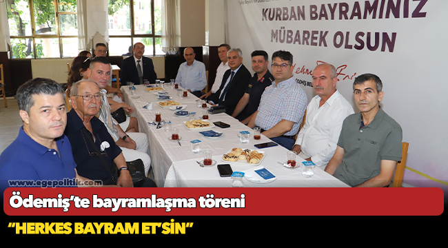 Ödemiş’te bayramlaşma töreni