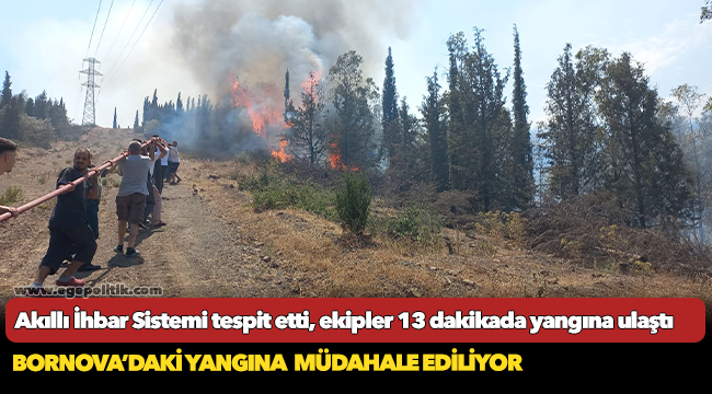 Akıllı İhbar Sistemi tespit etti, ekipler 13 dakikada yangına ulaştı