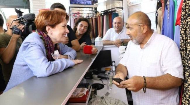 Akşener'e dert yanan esnaf: Bu sistemde 50 yıl çalışsak ev sahibi olamayız