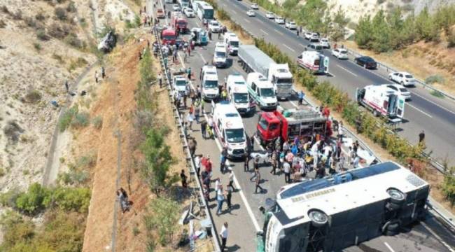 Antep'teki kaza sonrası otobüs sürücüsü tutuklandı