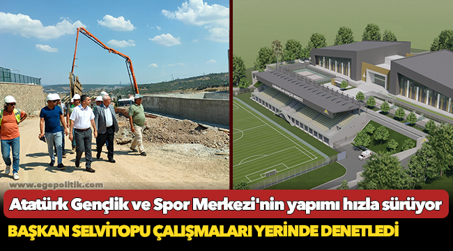 Atatürk Gençlik ve Spor Merkezi'nin yapımı hızla sürüyor